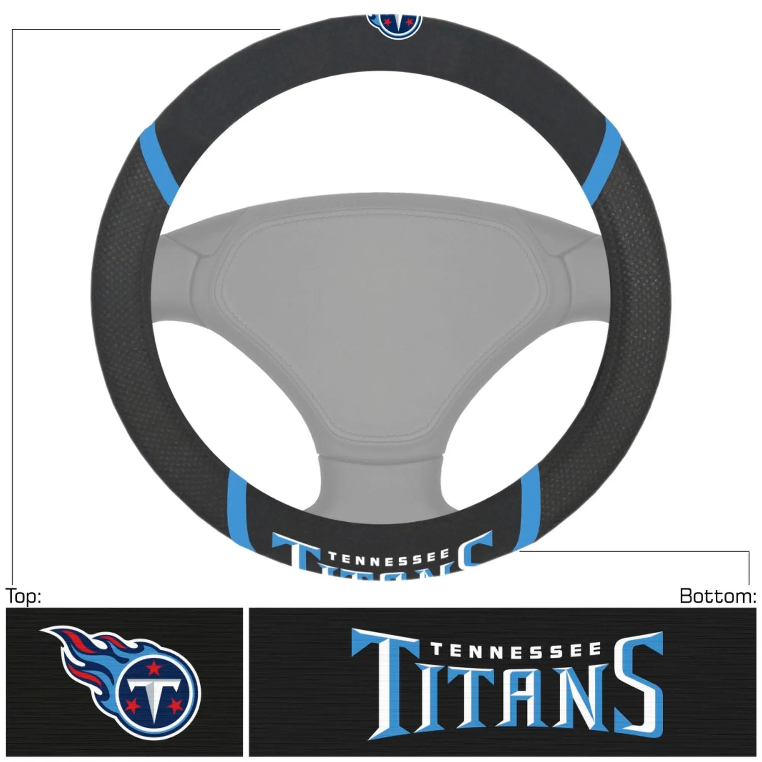 Fanmats Tennessee Titans Steering Wheel Cover Fanmats
