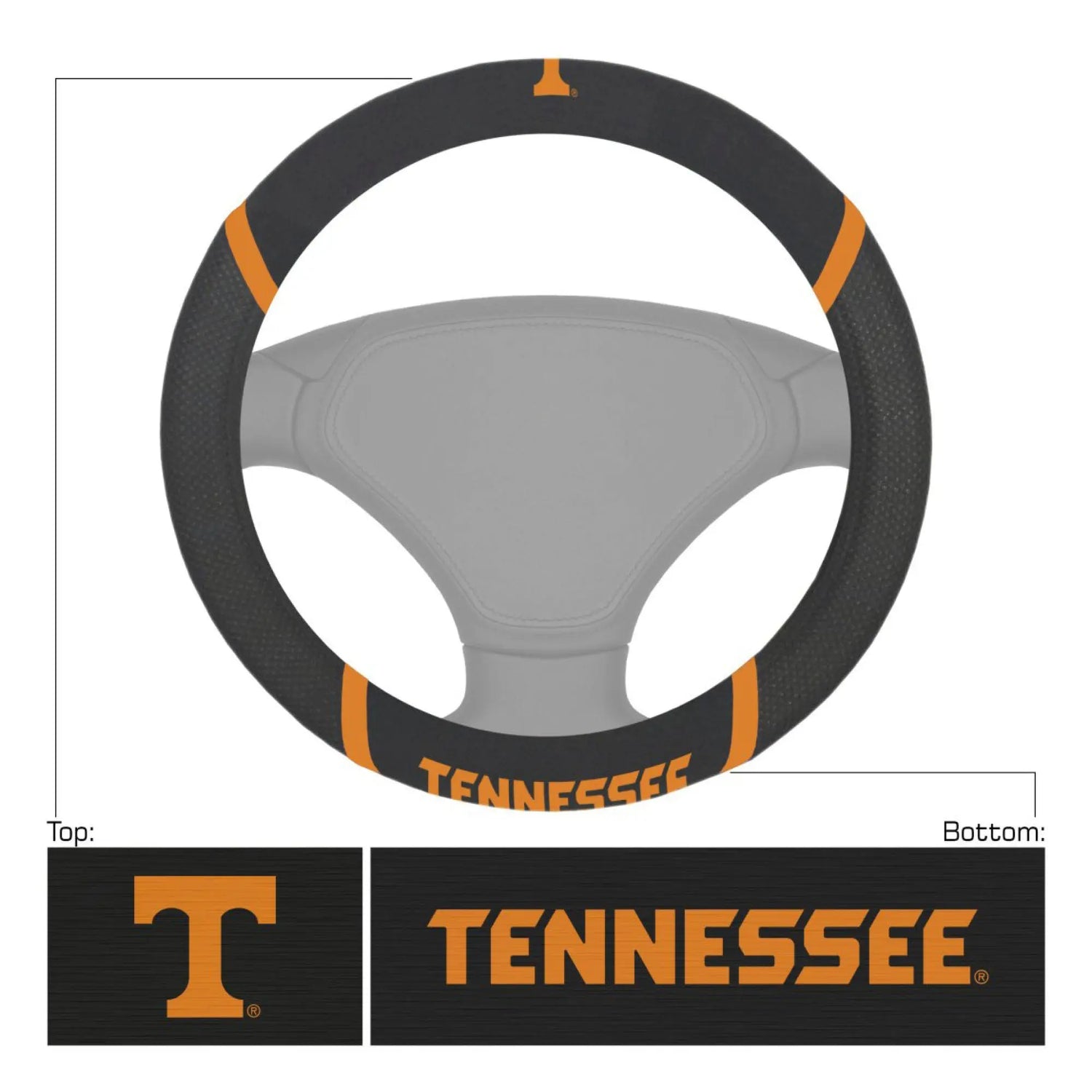 Fanmats Tennessee Volunteers Steering Wheel Cover Fanmats