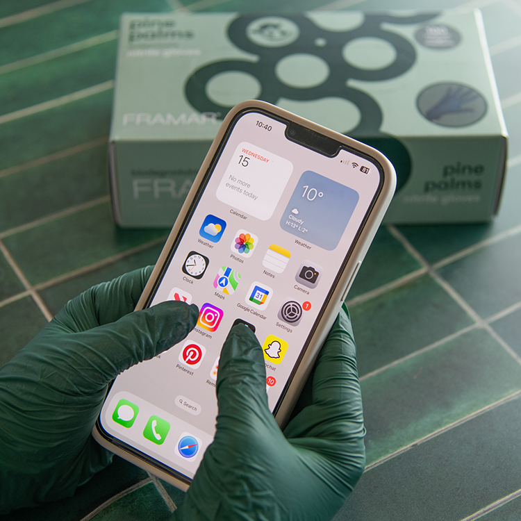 Framar Pine Palms Nitrile Glove- Large