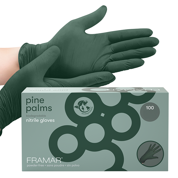 Framar Pine Palms Nitrile Glove- Large