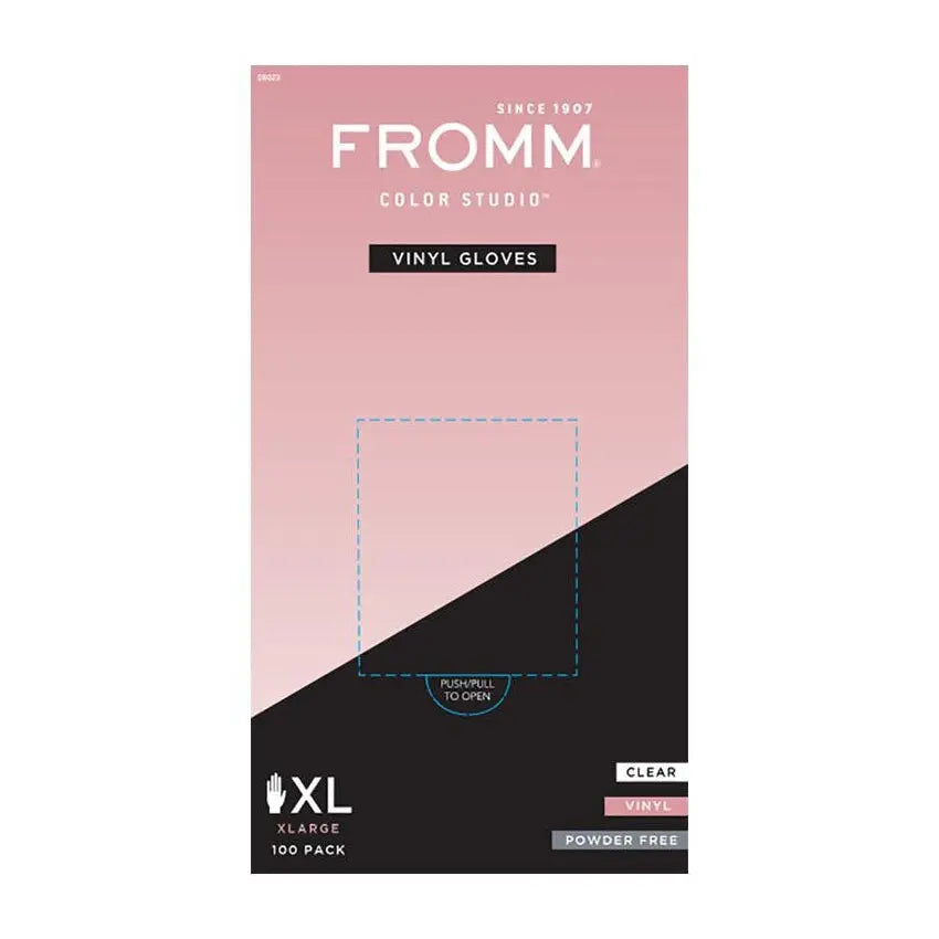 Fromm Vinyl Powder Free Gloves 100 Count Large Fromm