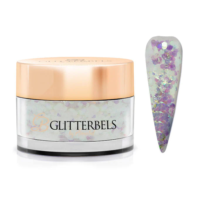 Glitterbels Chunky Loose Glitter- Crystal 0.5 oz.