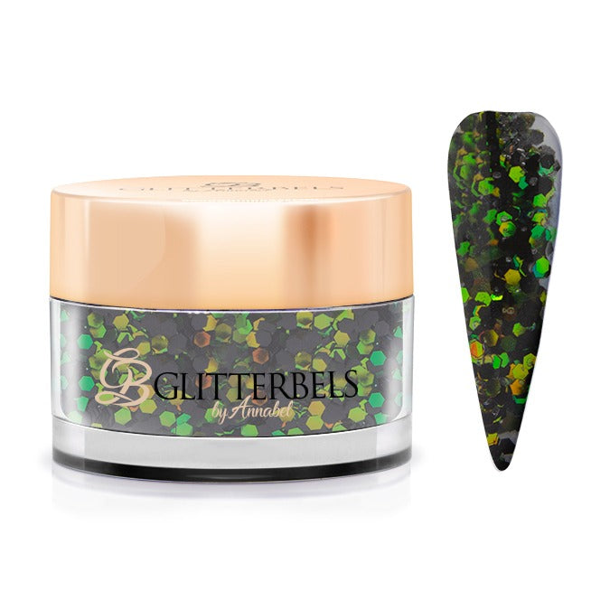 Glitterbels Loose Chunky Glitter-Emerald Green 0.5 oz.