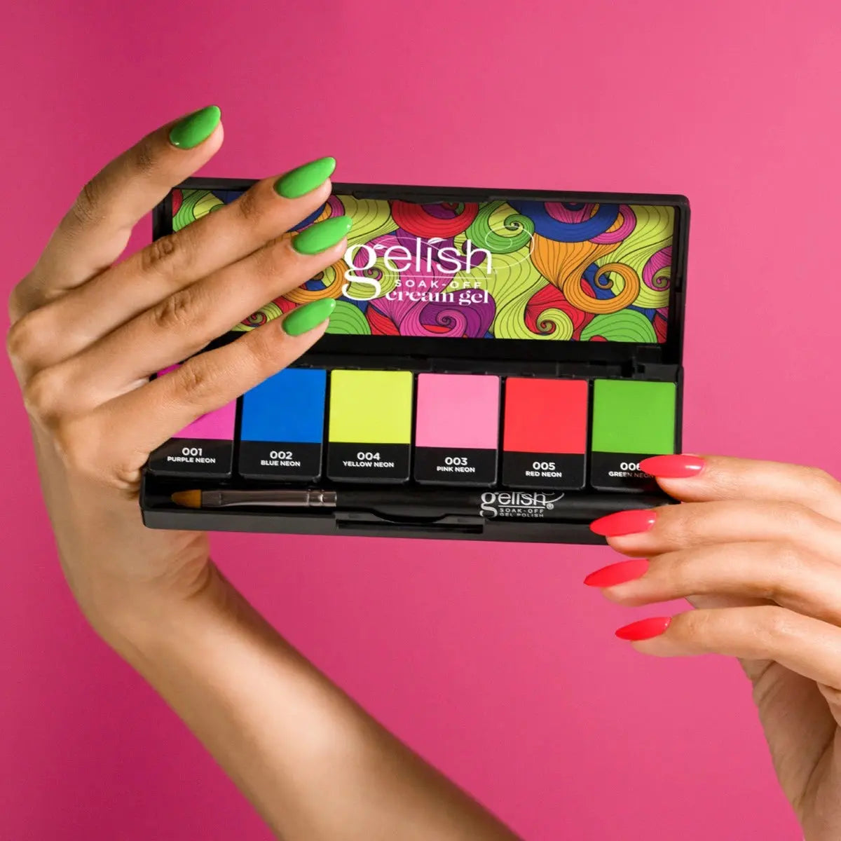Gelish Cream Gel 6 Piece Palette - Neon & On & On Gelish & Morgan Taylor