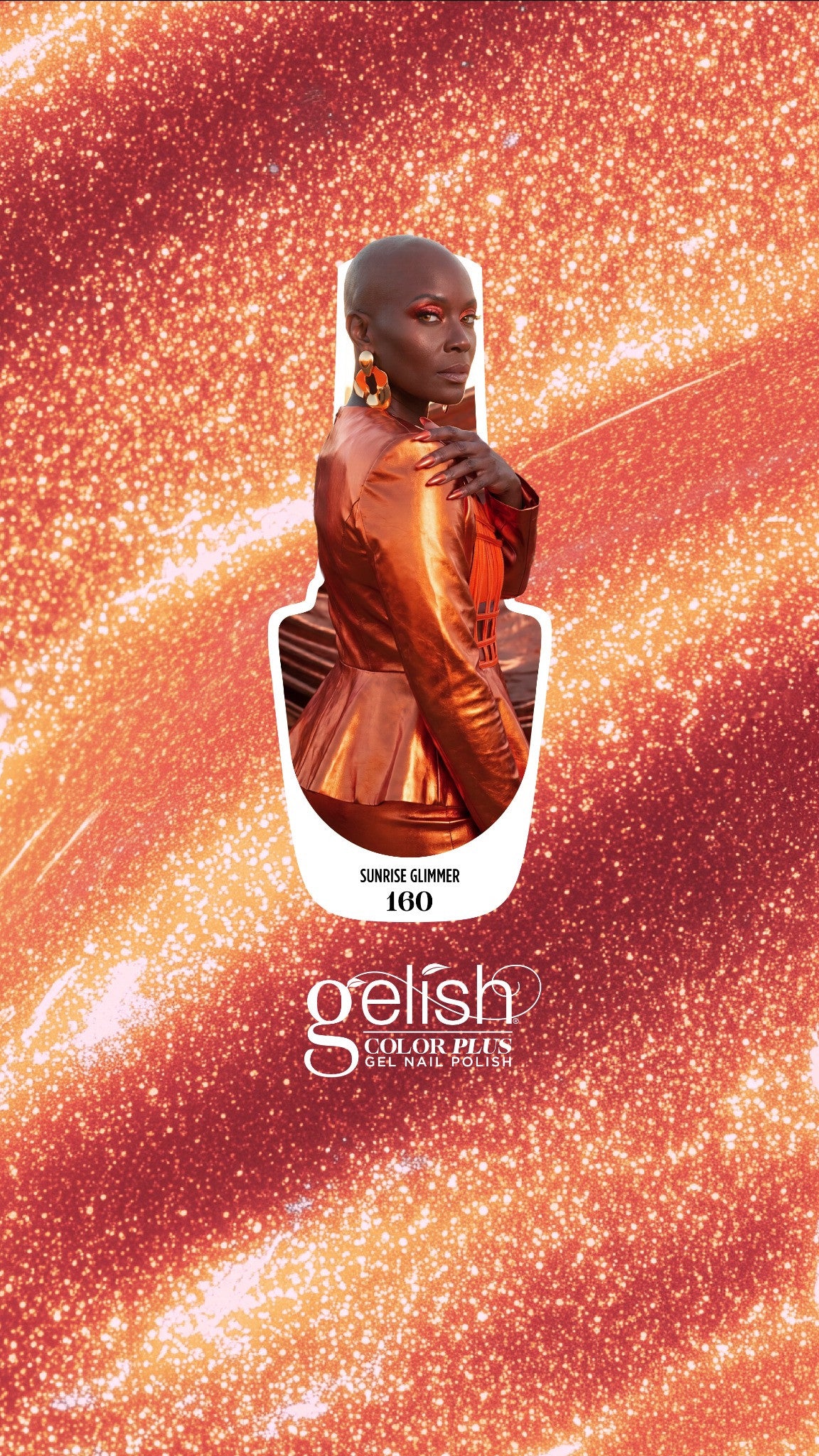 Gelish Gel Color Plus Sunrise Glimmer .5 oz.