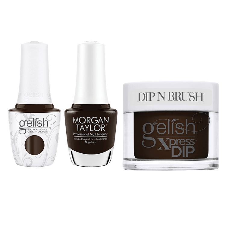 Gelish & Morgan Taylor Trio Floral Wonderland - Dark Empress .5 oz.