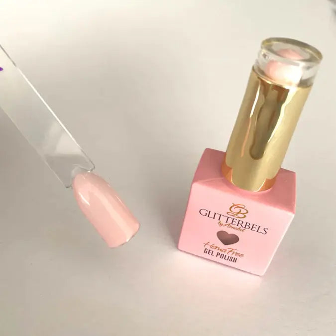 Glitterbels Hema Free Gel Polish French Pink Opal 0.27 fl oz Glitterbels