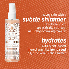 Hempz Glow Getter Shimmer Body Mist 4.22 oz. Hempz