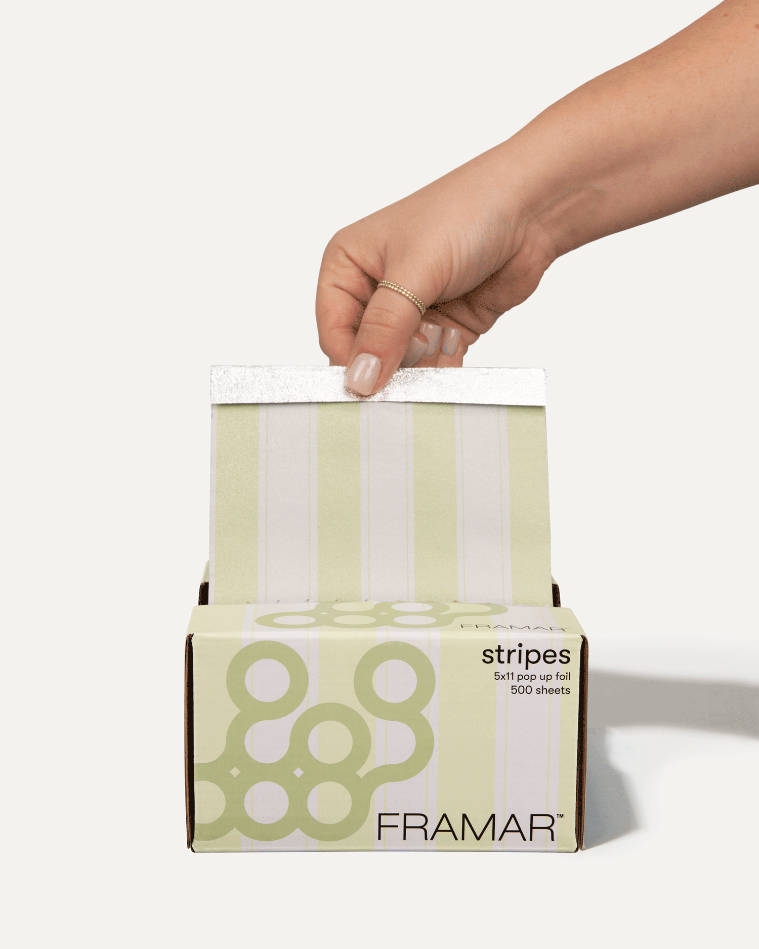 Framar Celery Stripes Pop Up Foils 500 Count