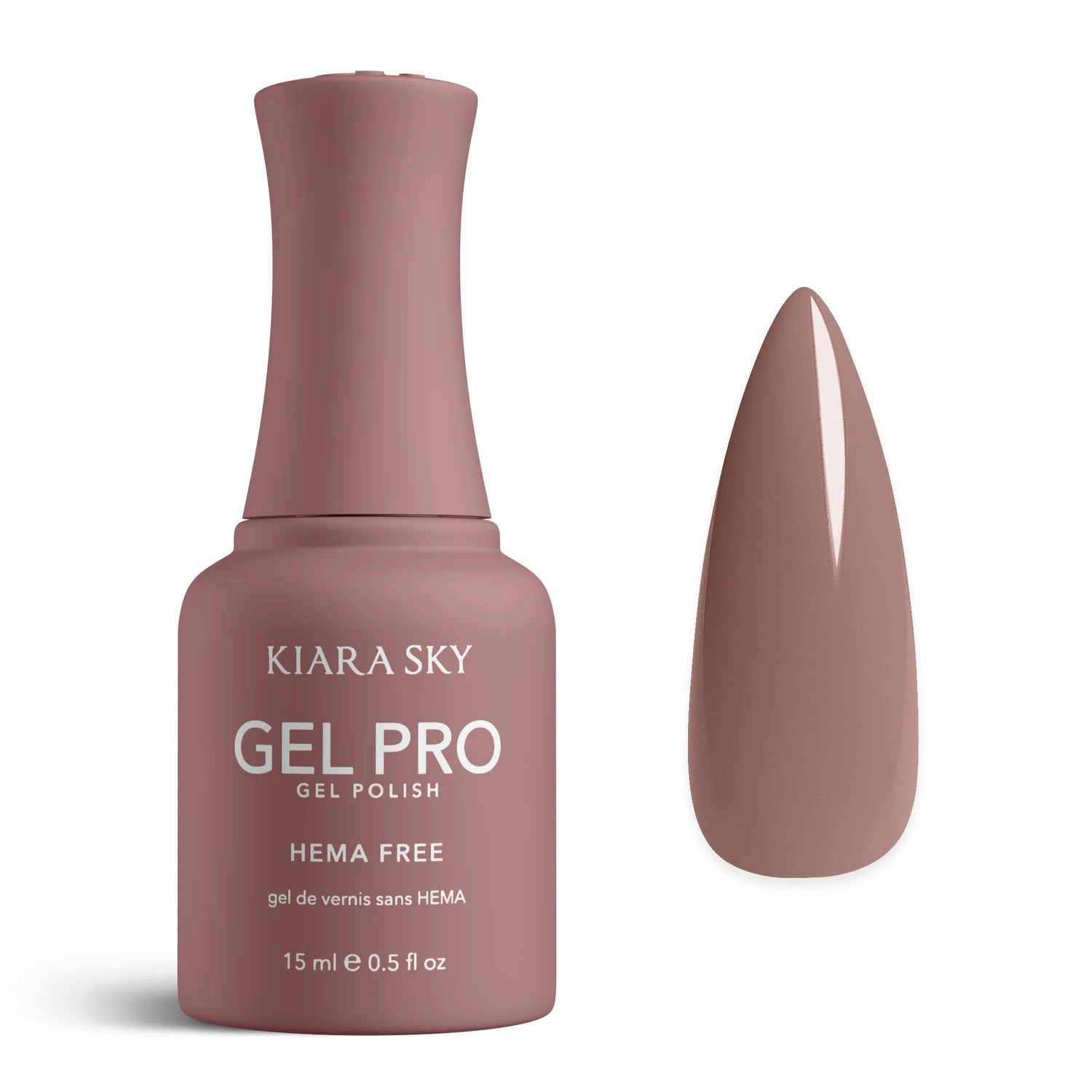 Kiara Sky Gel Pro Polish Hema Free - Smokey Blush .5 oz.