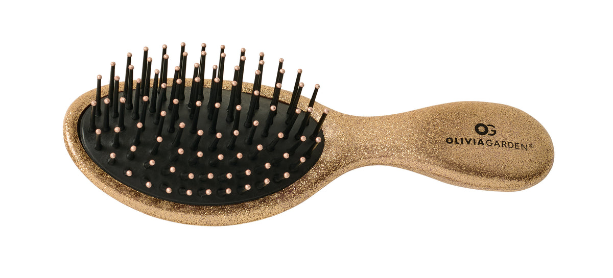 Olivia Garden Holiday Glam Mini Detangler-Gold