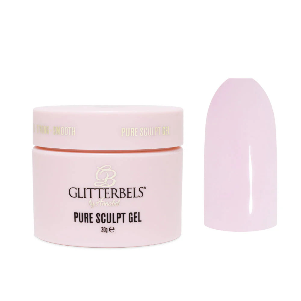 Glitterbels Hard Gel-Pink Marble 1.5 oz.
