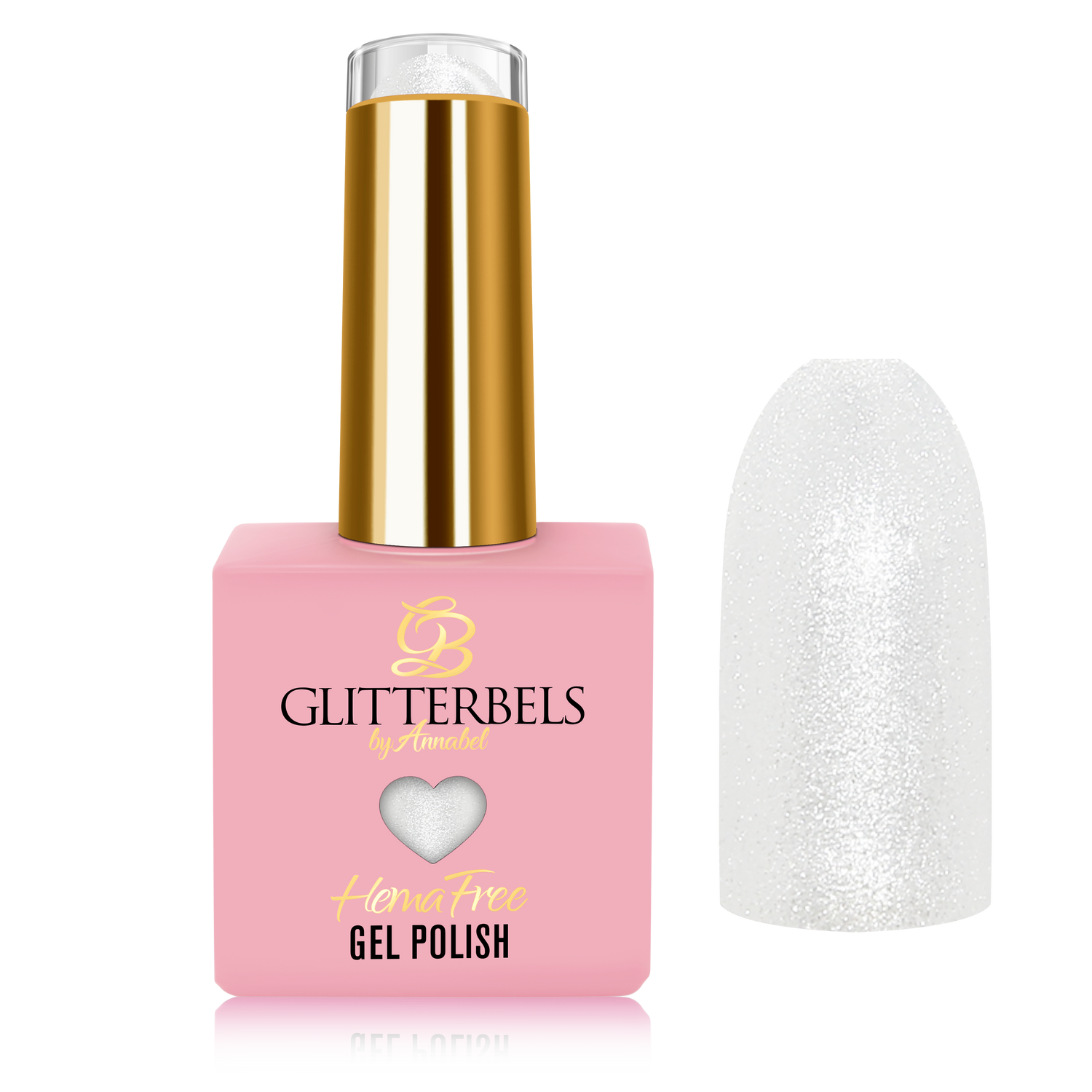 Glitterbels Hema Free Gel Color - Frosted Pearl .27 oz.