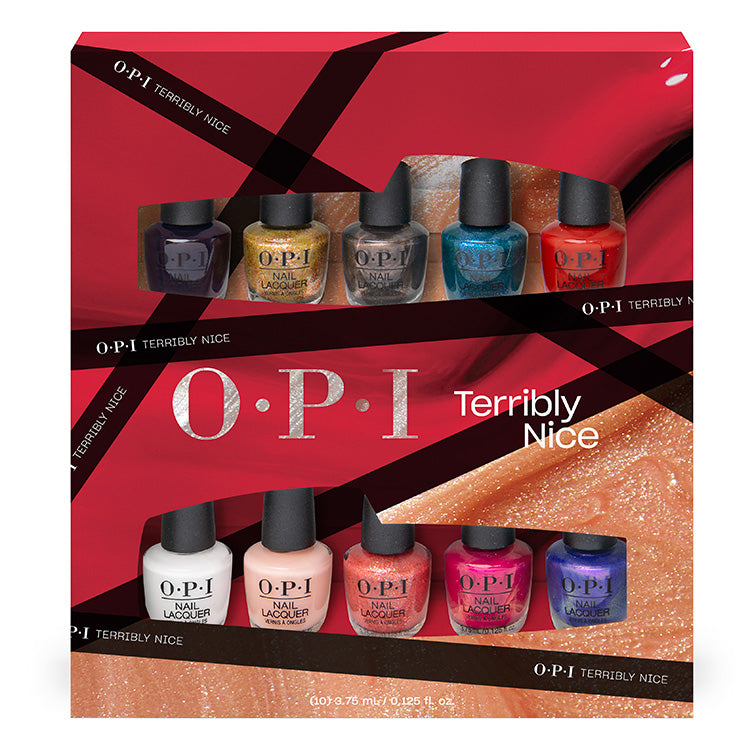 OPI Nail Lacquer Terribly Nice Collection 10 Piece Mini Pack Iconics