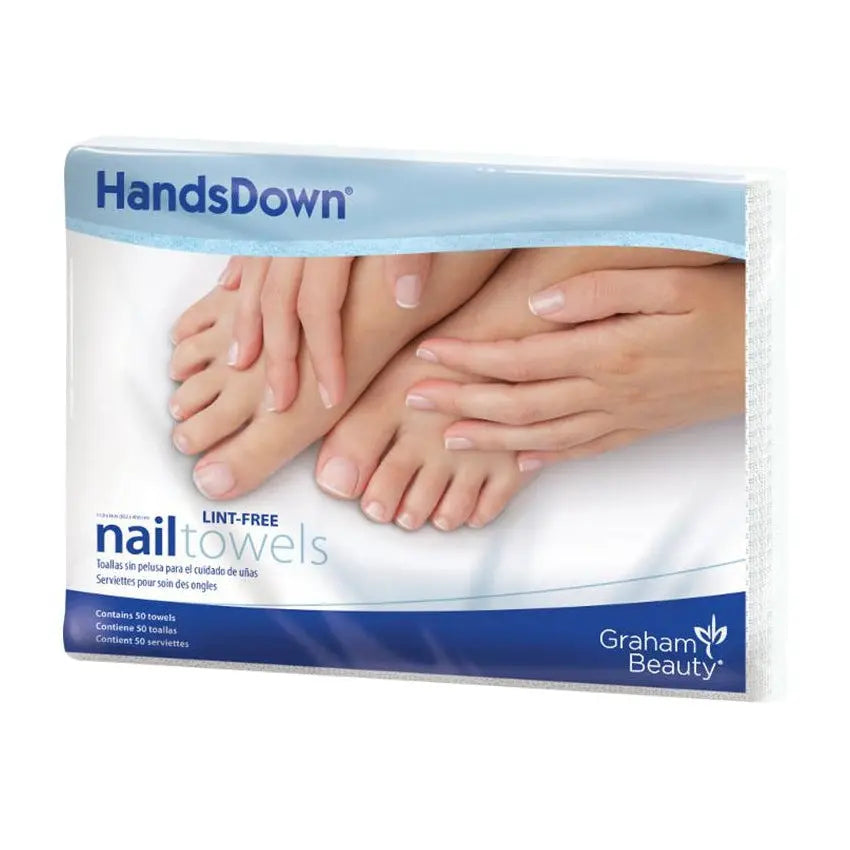 HandsDown Lint-Free Nail Towels PinkPro Beauty Supply