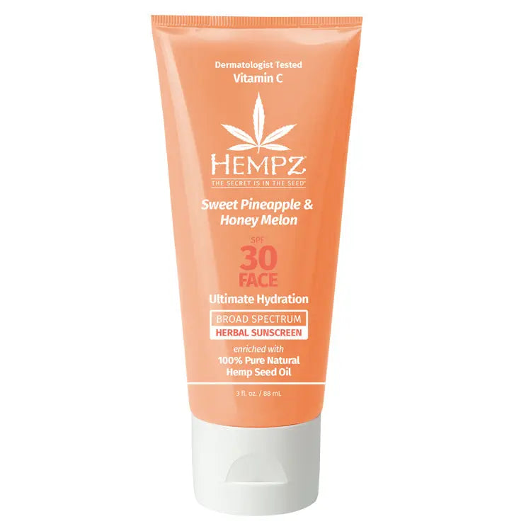 Hempz Sweet Pineapple & Honey Melon Facial Sunscreen SPF 30 3 oz. Hempz