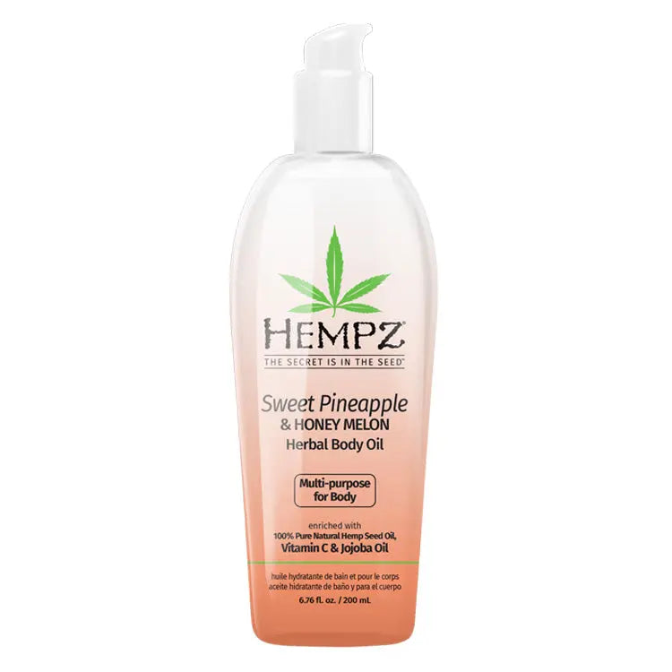 Hempz Sweet Pineapple & Honey Melon Herbal Body Oil 6.76 oz. Hempz
