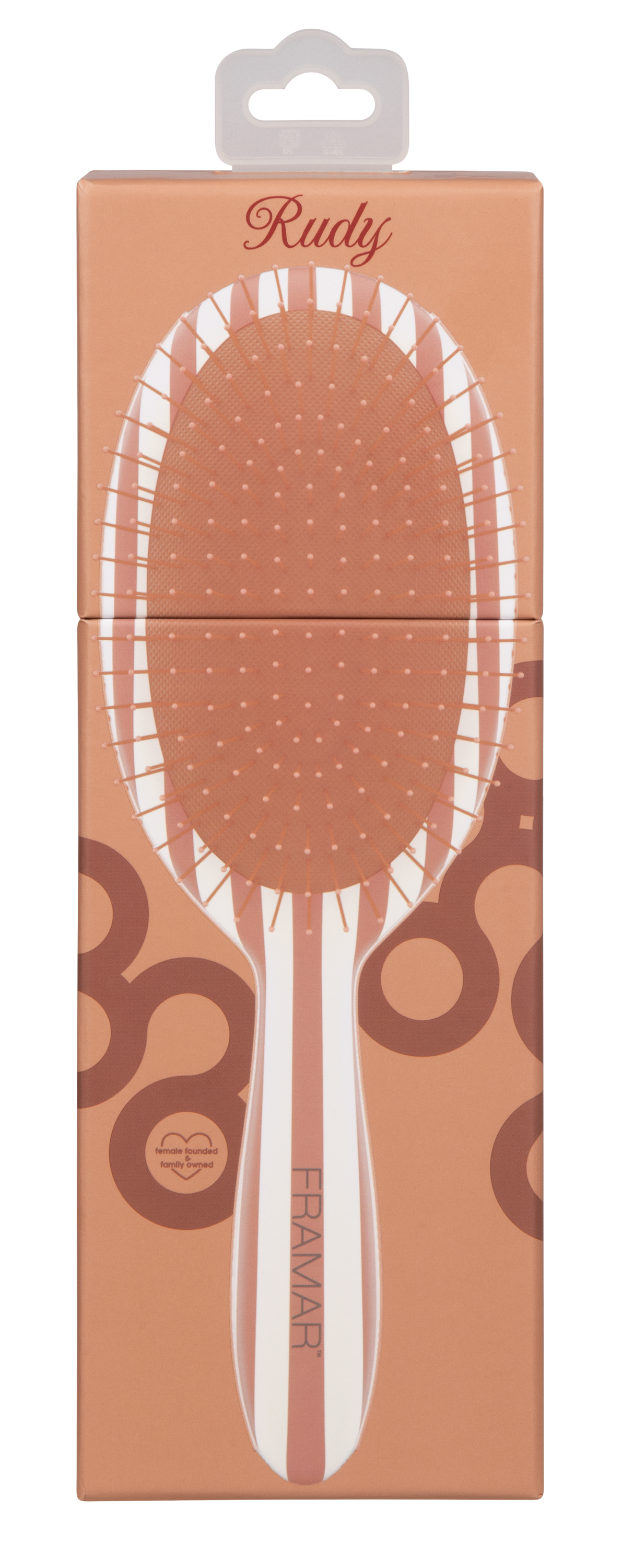 Framar Holly Days Detangle Brush-Rudy