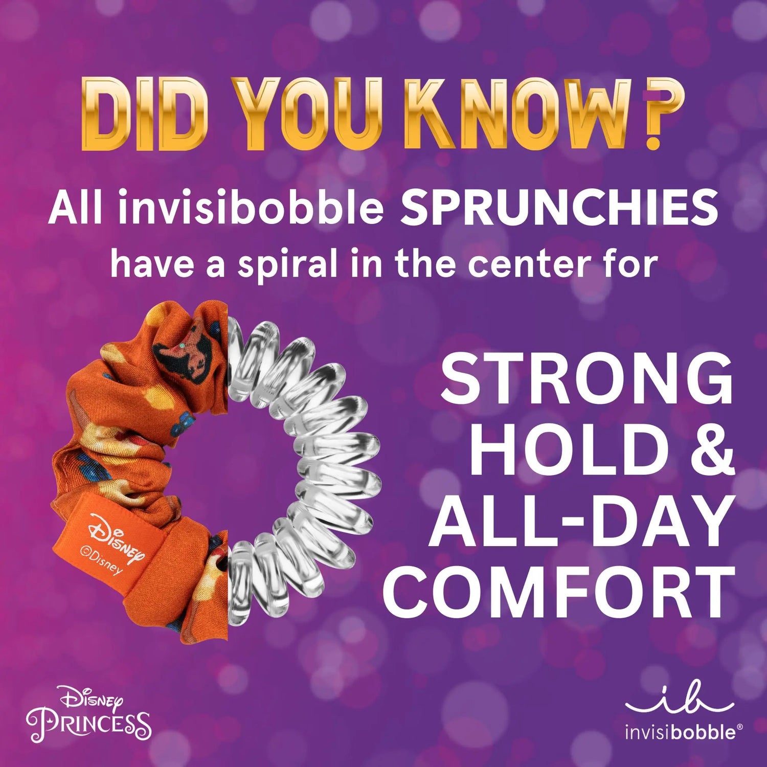 Invisibobble Kids Disney Moana Sprunchie Duo: Gentle, stylish hair accessory for Disney fans of all ages.