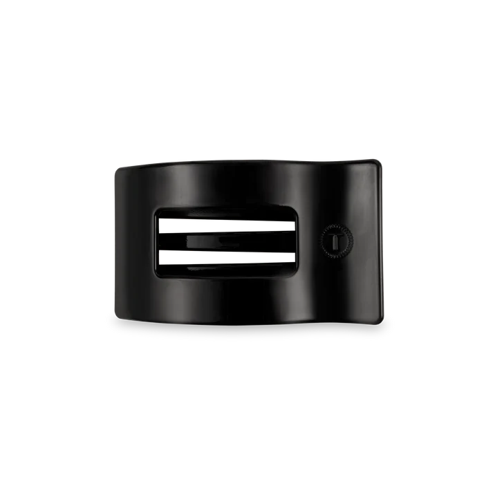 Teleties Rectangle Flat Jet Black Hair Clip Small - PinkPro Beauty Supply