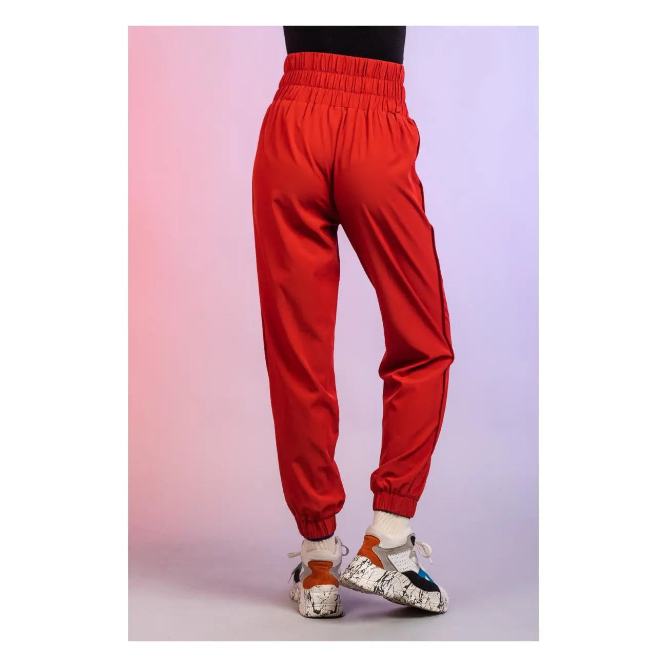 Joggers High Waisted Burnt Orange PinkPro Beauty Supply