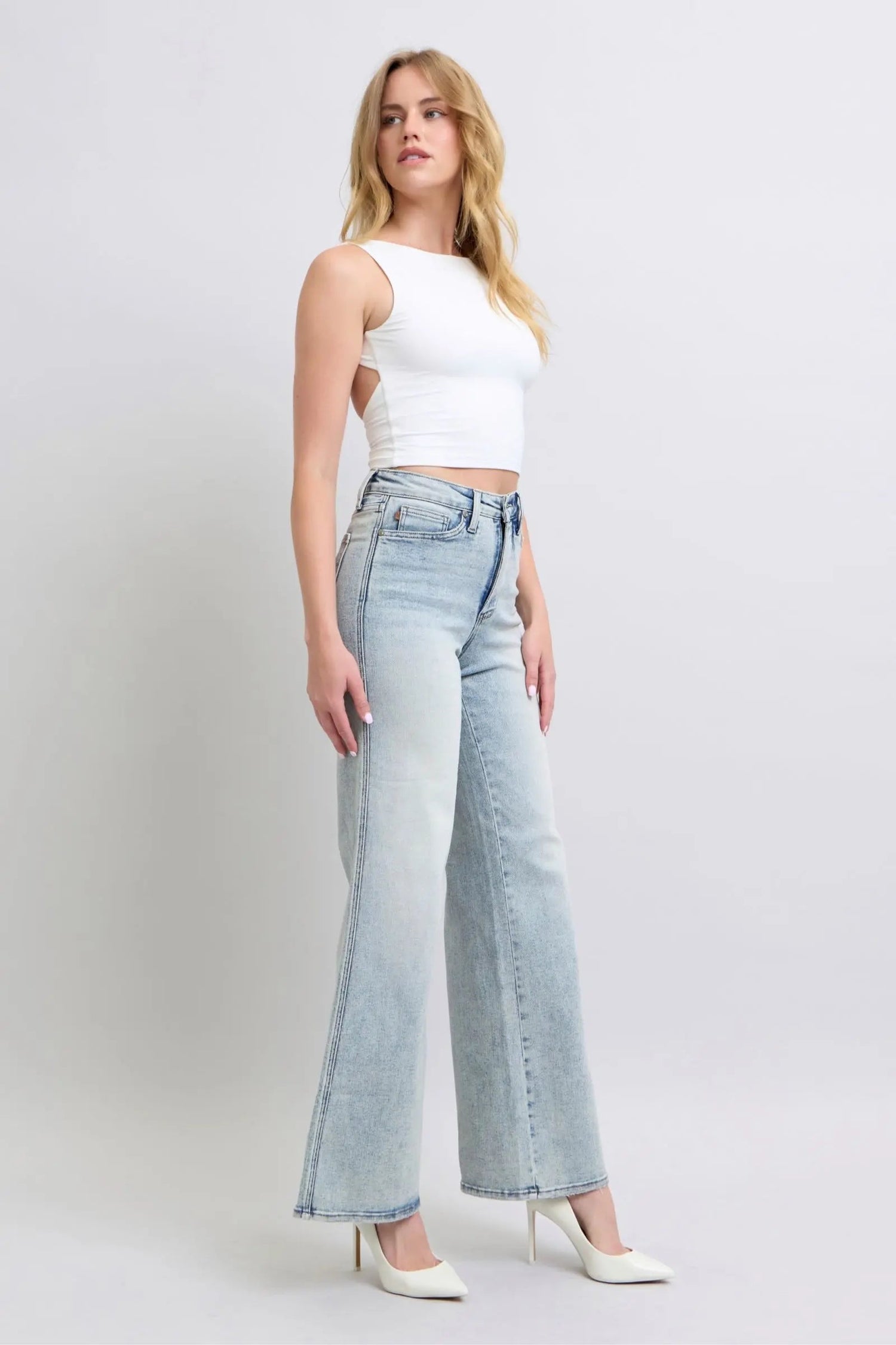 Judy Blue Magic Criss-Cross Dad Jean Judy Blue