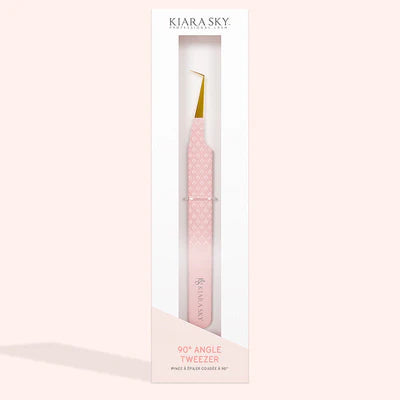 Kiara Sky 90° Angle Tweezer - Pink