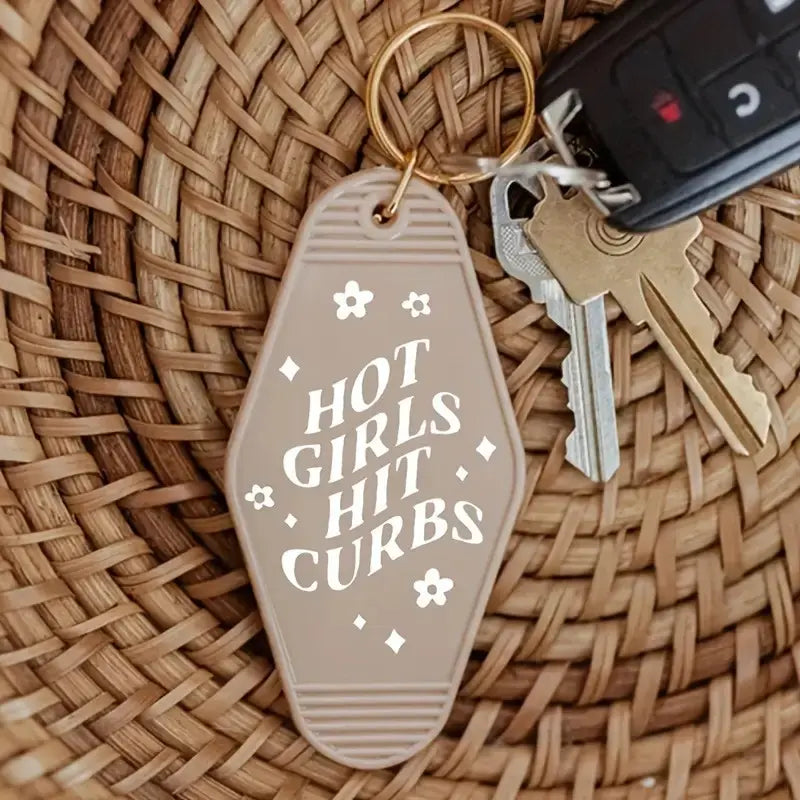 Keychain - Motel Hot Girls Hit Curbs PinkPro Beauty Supply