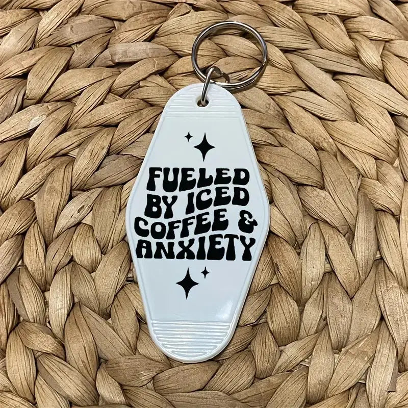 Keychain - Motel Iced Coffee & Anxiety PinkPro Beauty Supply
