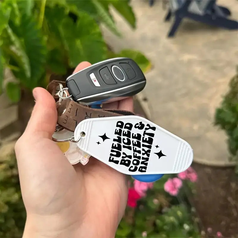 Keychain - Motel Iced Coffee & Anxiety PinkPro Beauty Supply