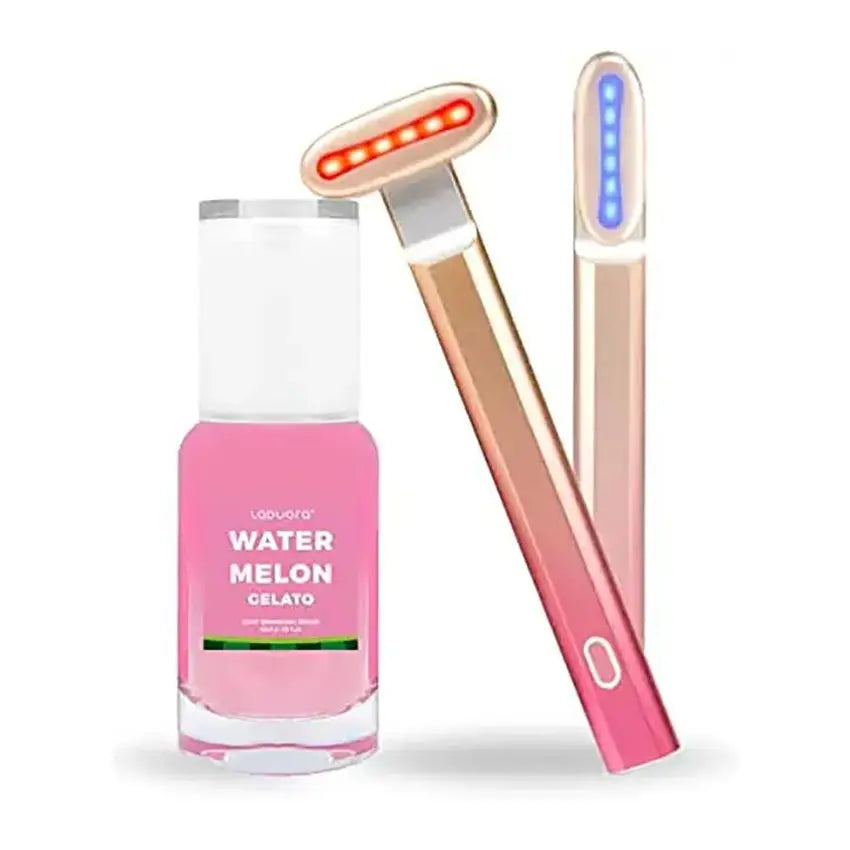 Laduora Blue & Red Light Therapy Kit Rose Pink Laduora