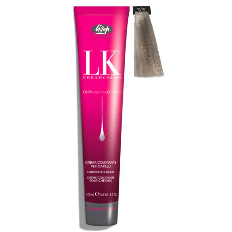 Lisap LK OPC Permanent Color 10/08 Light Blond + Natural Iris (New Icy Shade) Lisap