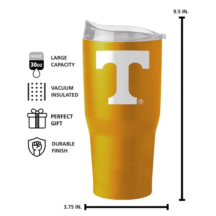 Logo Brands Tennessee 30oz Flipside Powder Coat Tumbler PinkPro Beauty Supply