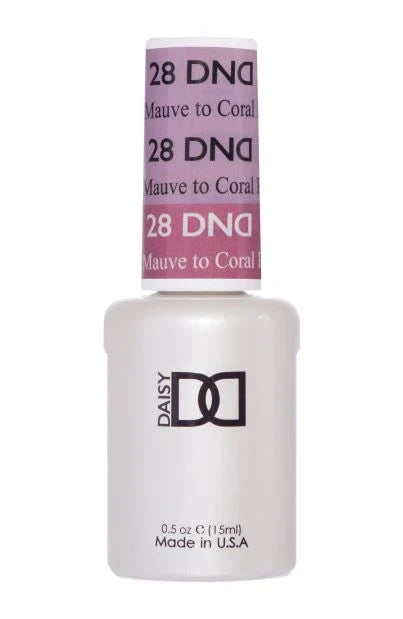 DND DC Gel Mood Change Mauve to Coral #20 0.5 oz. DND