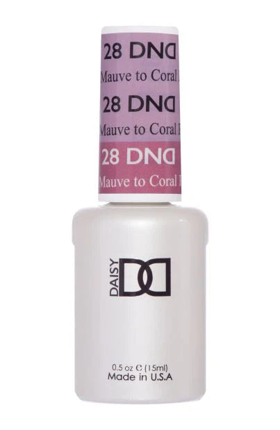 DND DC Gel Mood Change Mauve to Coral #20 0.5 oz. DND