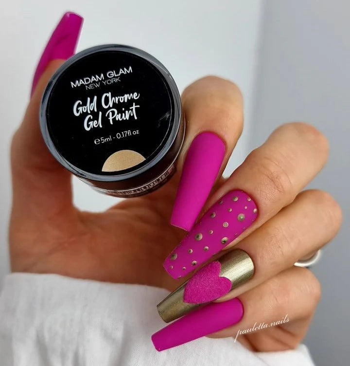 Madam Glam Gel Paint Gold Chrome 0.17 oz