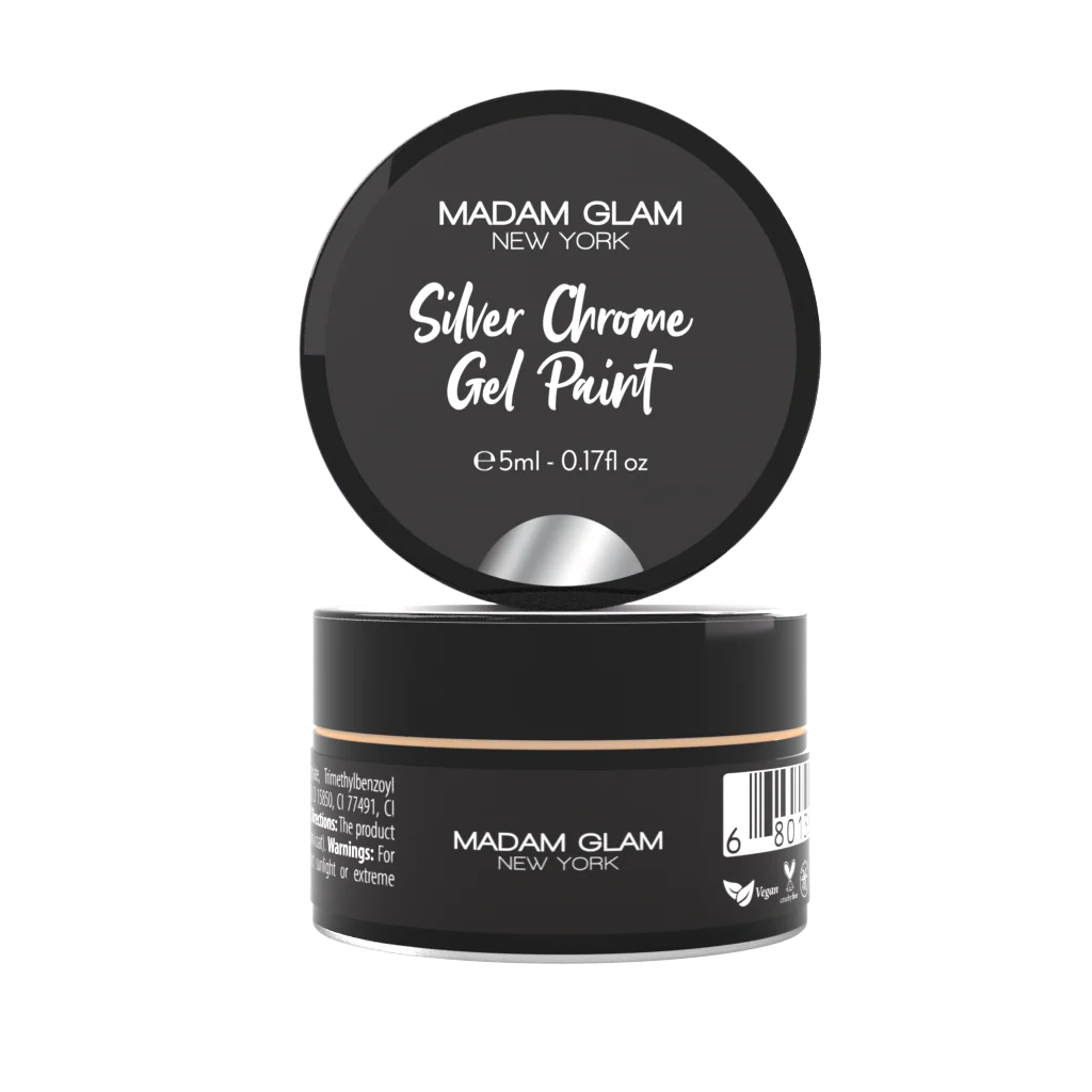 Madam Glam Gel Paine Silver Chrome 0.17 oz.