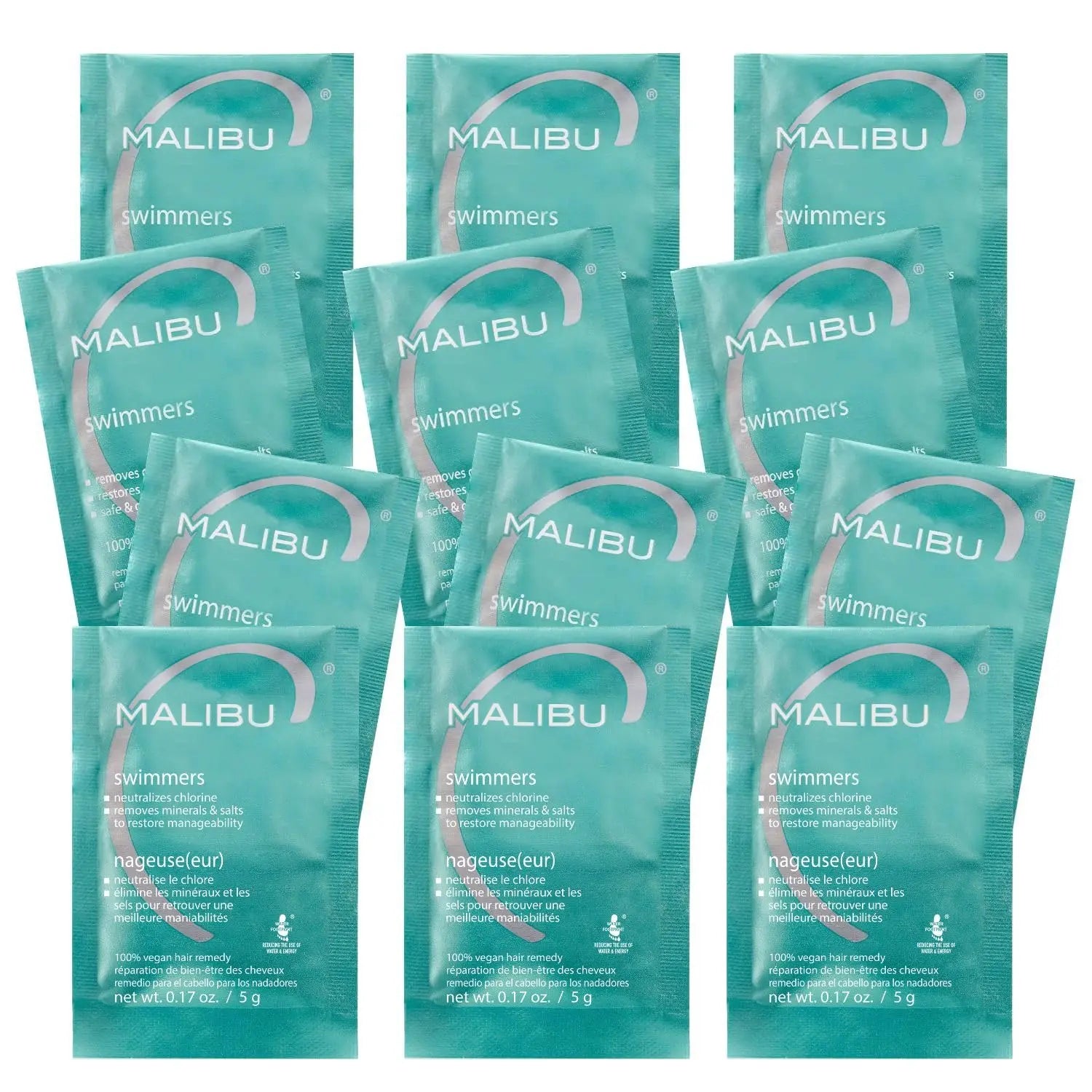 Malibu C Swimmers Wellness Remedy Packets Box of 12 - 0.17 oz. Malibu C