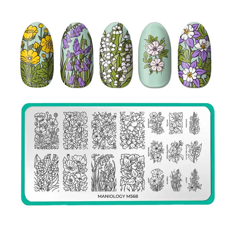 Maniology Floral Fantasy - Nail Stamping Plate Maniology