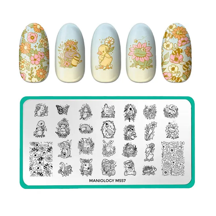 Maniology Garden Friends - Nail Stamping Plate Maniology