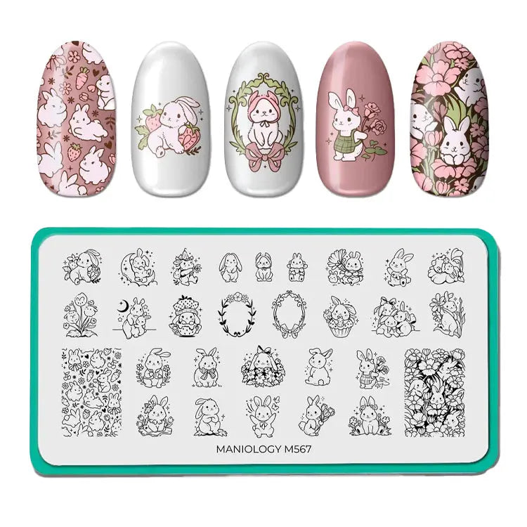 Maniology Hunny Buns - Nail Stamping Plate Maniology