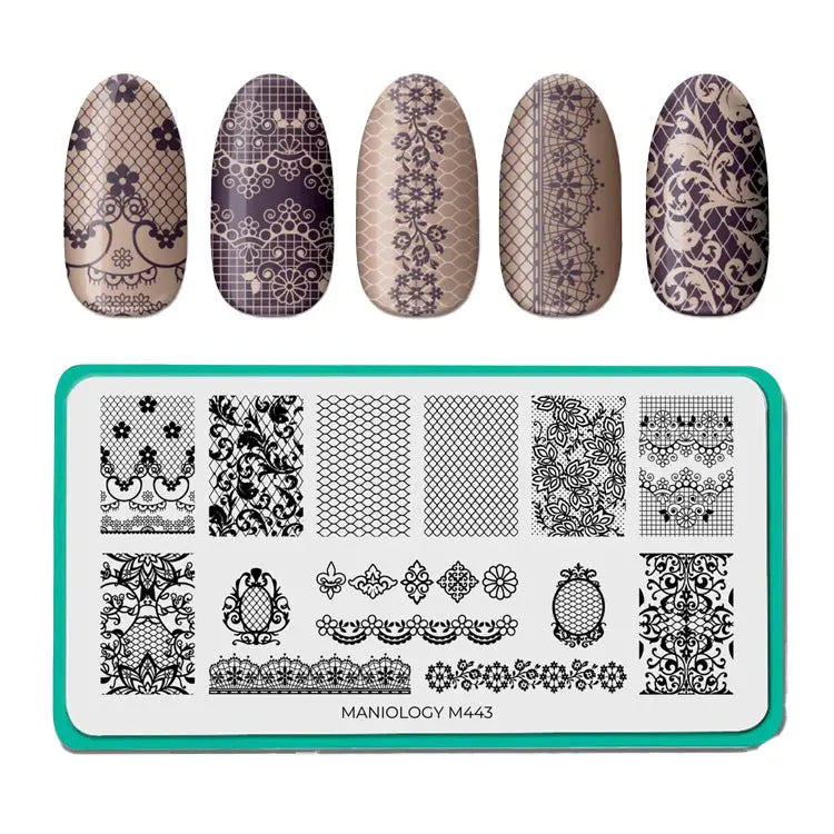 Maniology Lacey Details - Nail Stamping Plate Maniology
