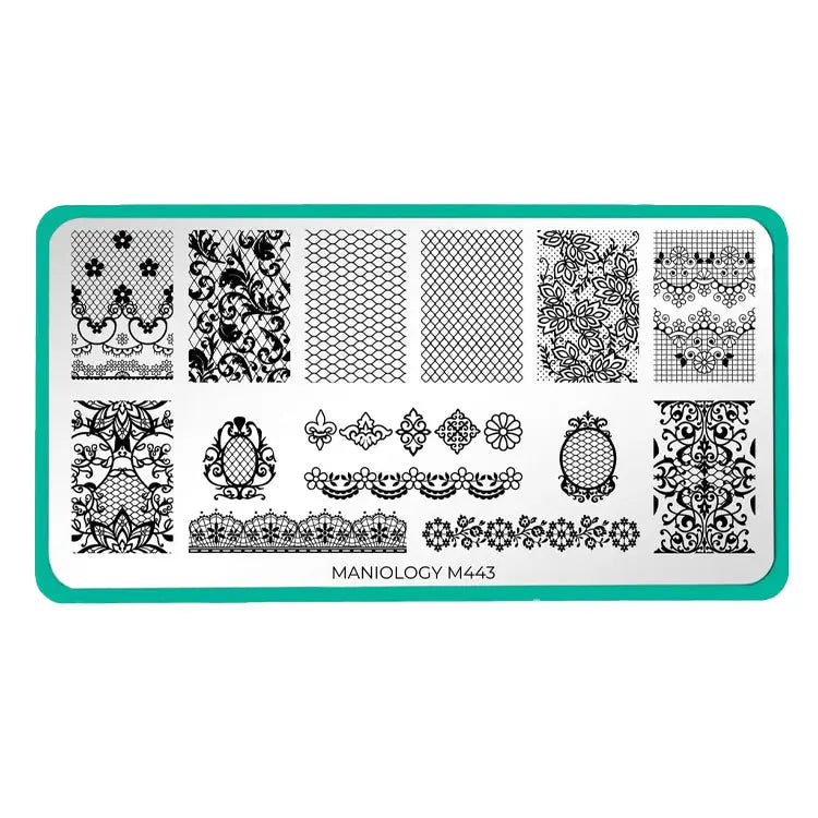 Maniology Lacey Details - Nail Stamping Plate Maniology