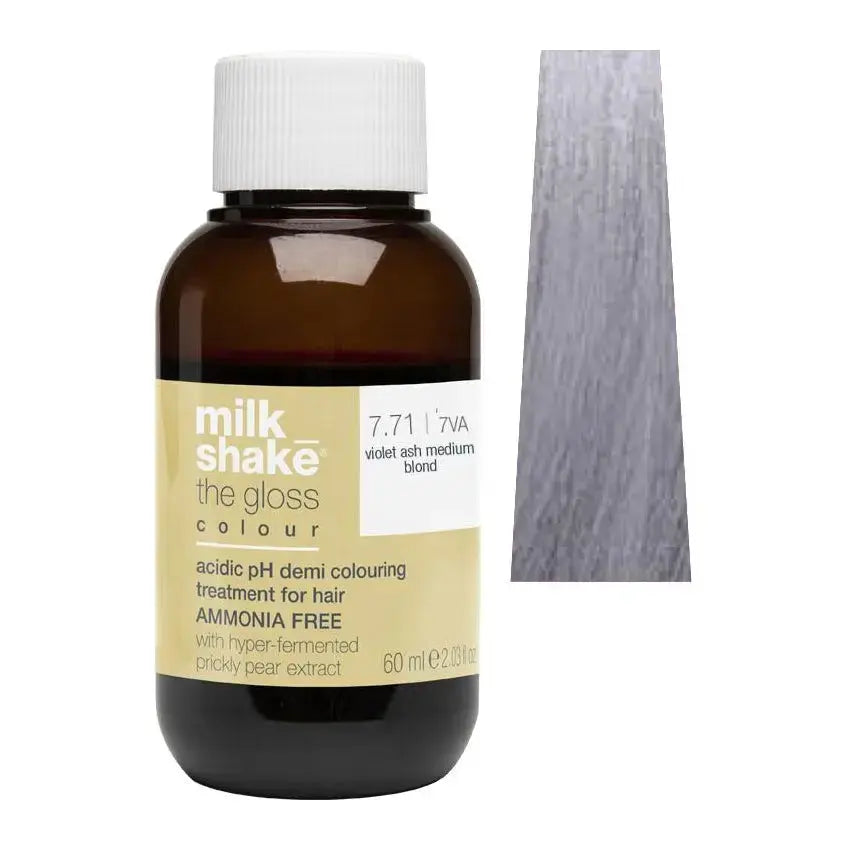 Milk_Shake The Gloss Marble Blend Demi-Permanent Color - 7.71/7VA Violet Ash Medium Blond Milk_Shake