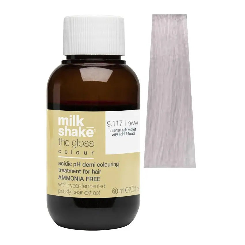 Milk_Shake The Gloss Marble Blend Demi-Permanent Color 9.117/9AAV Intense Ash Violet Blonde Milk_Shake