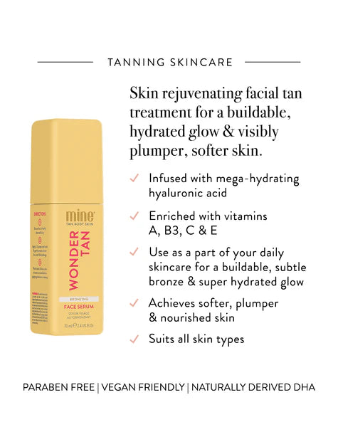MineTan Wonder Tan Bronzing Face Serum - PinkPro Beauty Supply