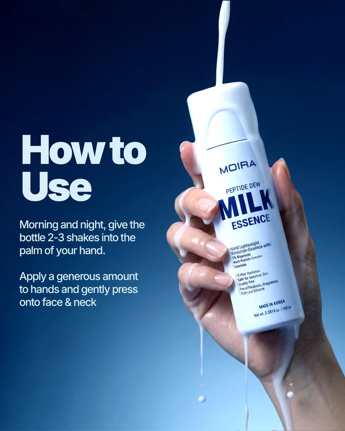 MOIRA Peptide Dew Milk Essence Moisturizer 3.3 oz.