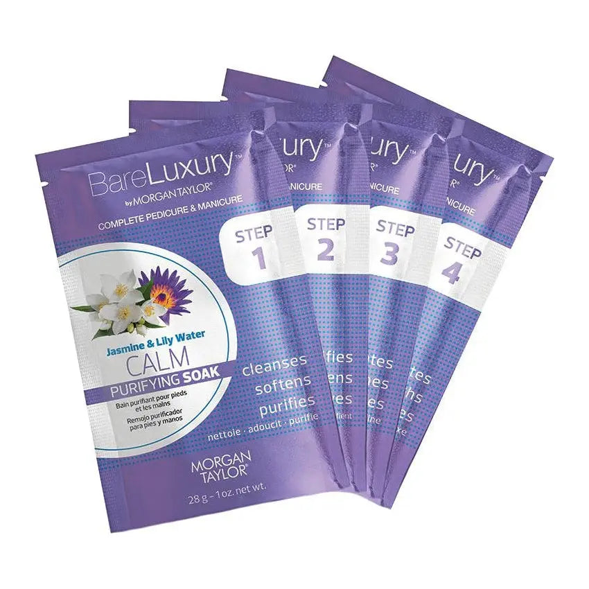Morgan Taylor Bare Luxury Calm Jasmine & Lily Purifying Soak Gelish & Morgan Taylor