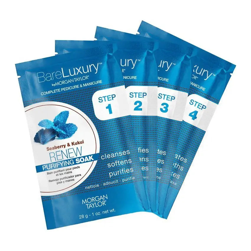 Morgan Taylor Bare Luxury Renew Seaberry & Kukui Purifying Soak Gelish & Morgan Taylor