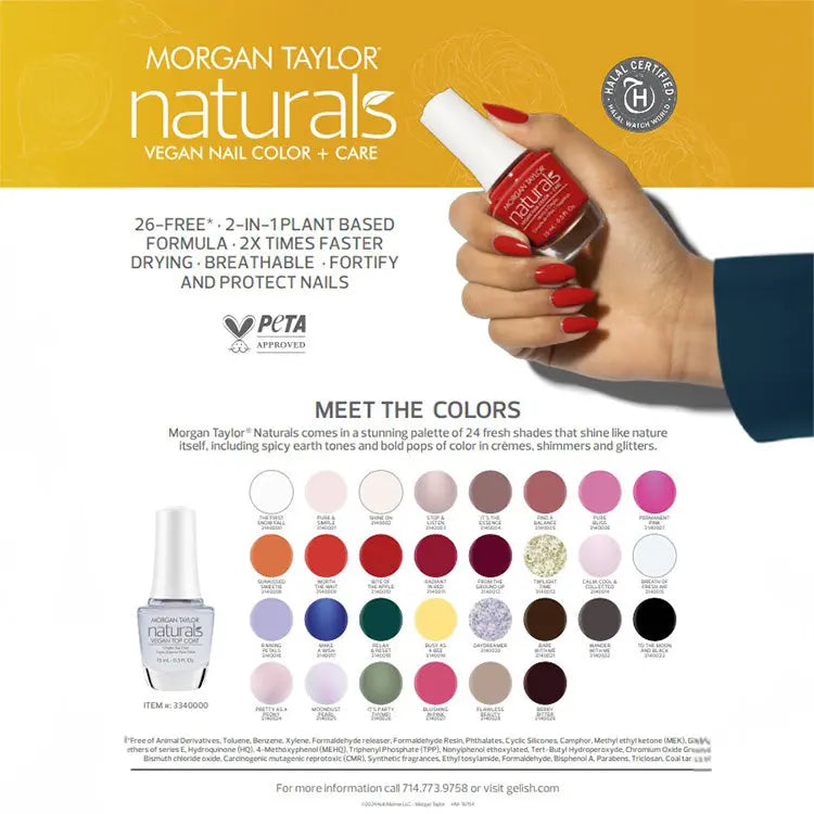 Morgan Taylor Naturals Calm, Cool & Collected 0.5 oz Gelish & Morgan Taylor